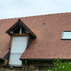Réfection d'une toiture en tuiles plates à FESTIEUX