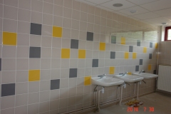 Pose de carrelage mural