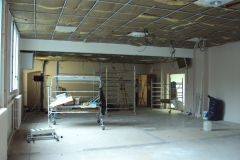 Isolation en plafond et pose de dalles