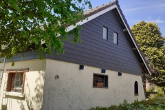 Réalisation d'un bardage en lame de cédral  (fibre ciment)